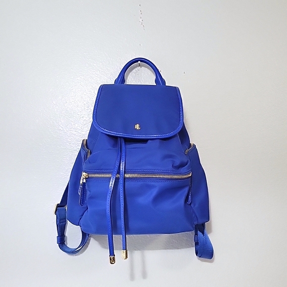 LAUREN Ralph Lauren Keely Soft Nylon Backpack Small Blue - Picture 2 of 12